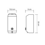 DISPENSER PARA JABÓN LIQUIDO ESMERILADO - Imagen 2